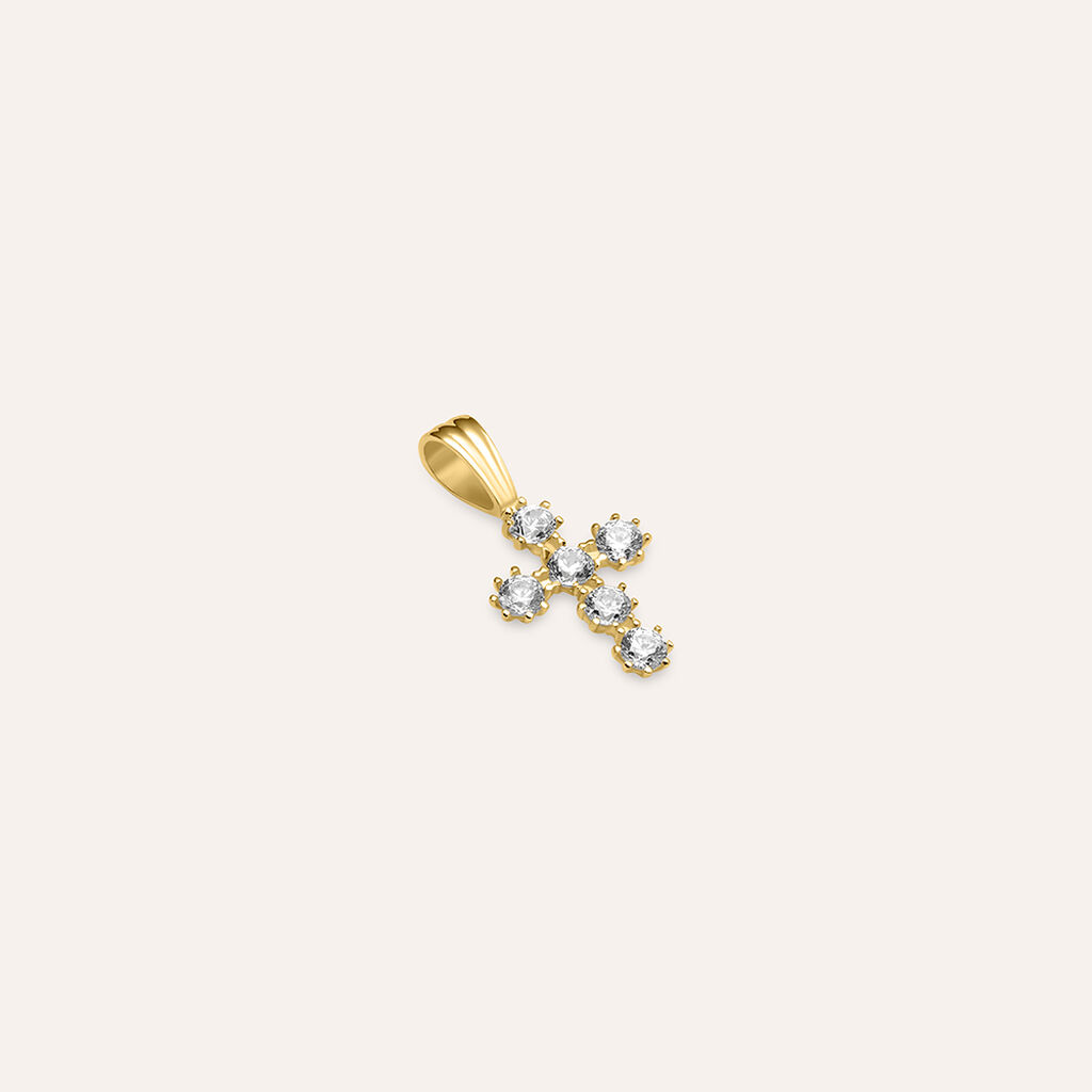 Pendente Holy Oro Giallo Cubic Zirconia