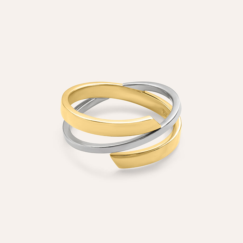 Anello Fascia Isabelle Oro Bicolore - Gioielli Donna | Stroili
