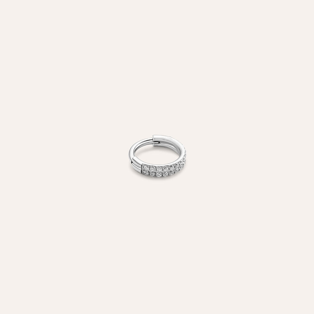 Piercing Orecchio Moonlight Titanio Bianco Cubic Zirconia
