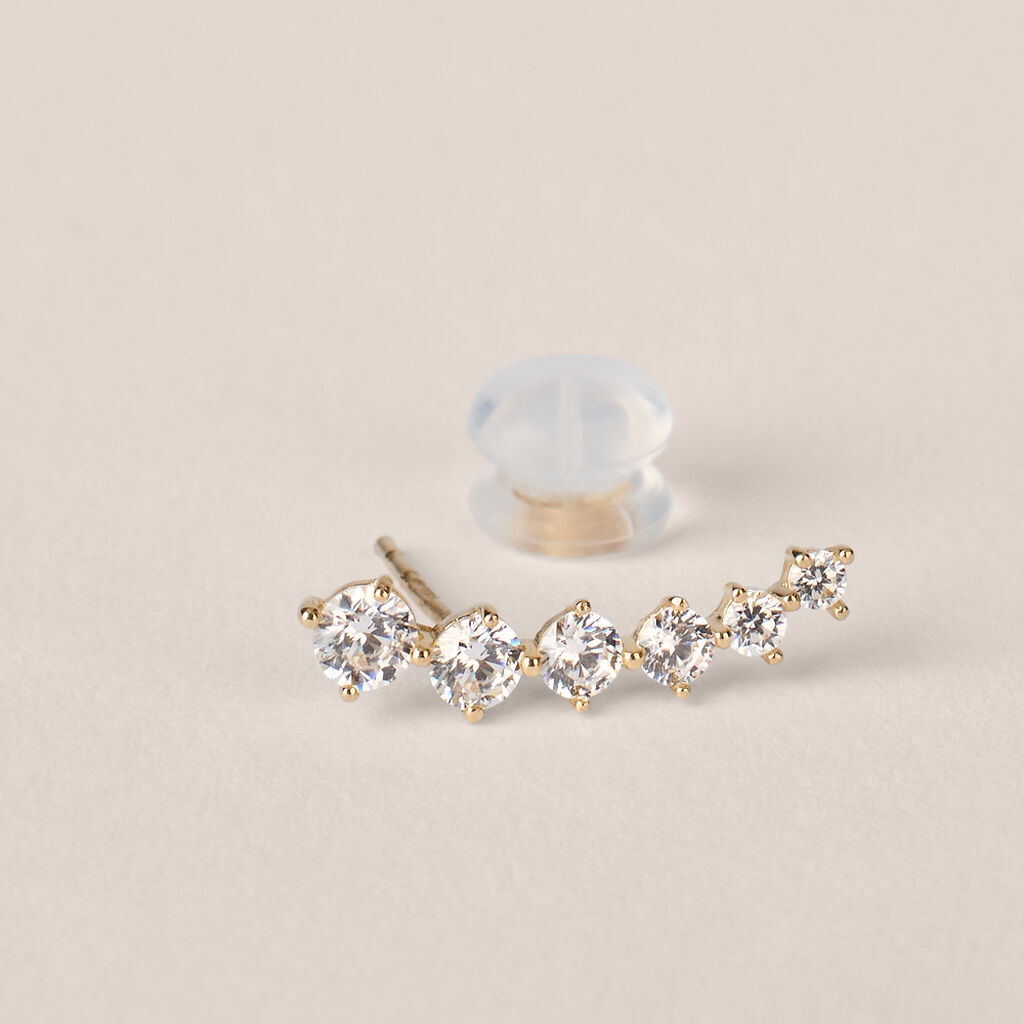 Orecchini Lobo Bon Ton Oro Giallo Cubic Zirconia - Orecchini a Lobo Donna | Stroili