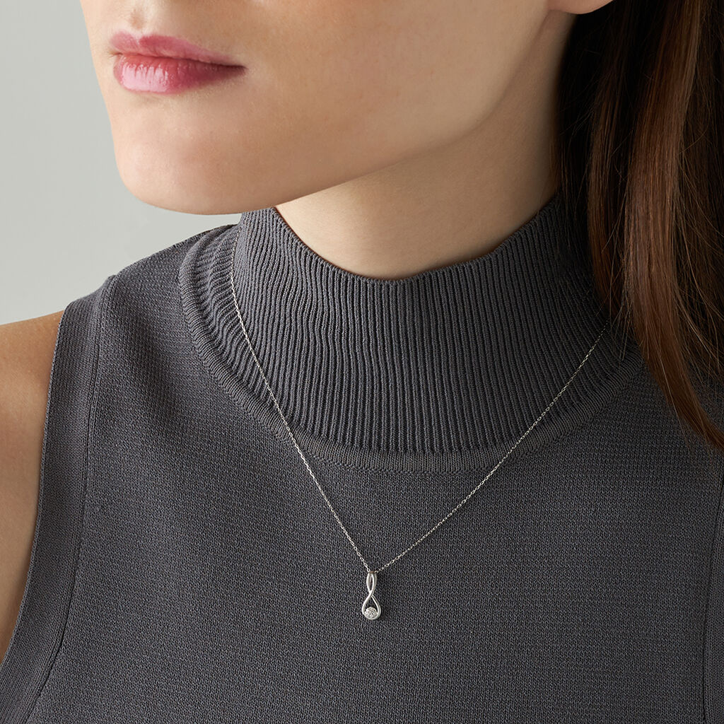 Collana Sophia Oro Bianco Diamante - Collane Choker Donna | Stroili