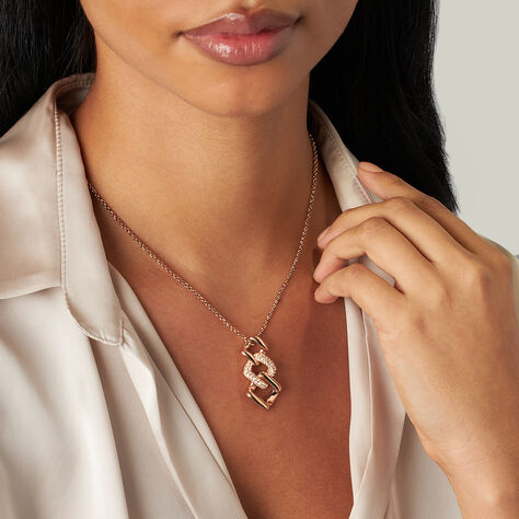 Collana Lady Phantasya Acciaio Rosa Cristallo - Collane Donna | Stroili