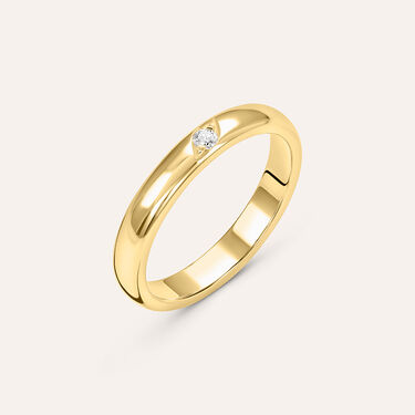 Fede Classica 3.1 mm Oro Giallo Diamante
