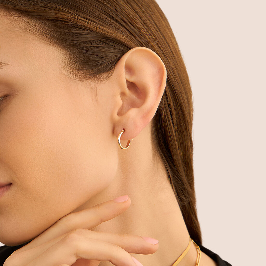 Orecchini A Cerchio Toujours Oro Giallo - Orecchini a Cerchio Donna | Stroili