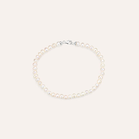 Bracciale Gabrielle Oro Bianco Perla D'Acqua Dolce - Bracciali Donna | Stroili