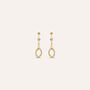 Orecchini Pendenti Crystal Gold Oro Giallo Cristallo