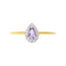 Anello Solitario Amélie Oro Giallo Ametista Cubic Zirconia - Anelli con Pietre Donna | Stroili