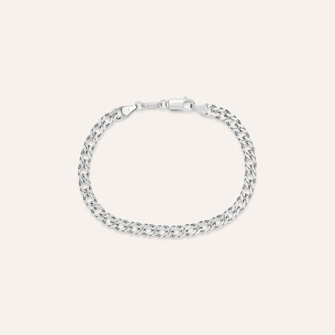 Bracciale Catena Gentleman Argento Rodiato - Bracciali Uomo | Stroili