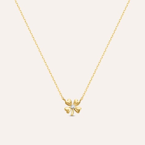 Collana Mon Petit Oro Bicolore Diamante - Collane Bambino | Stroili