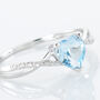 Anello Am&eacute;lie Oro Bianco Topazio Cubic Zirconia