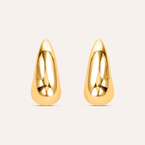 Orecchini Lobo Radiance Acciaio Dorato - Orecchini a Lobo Donna | Stroili