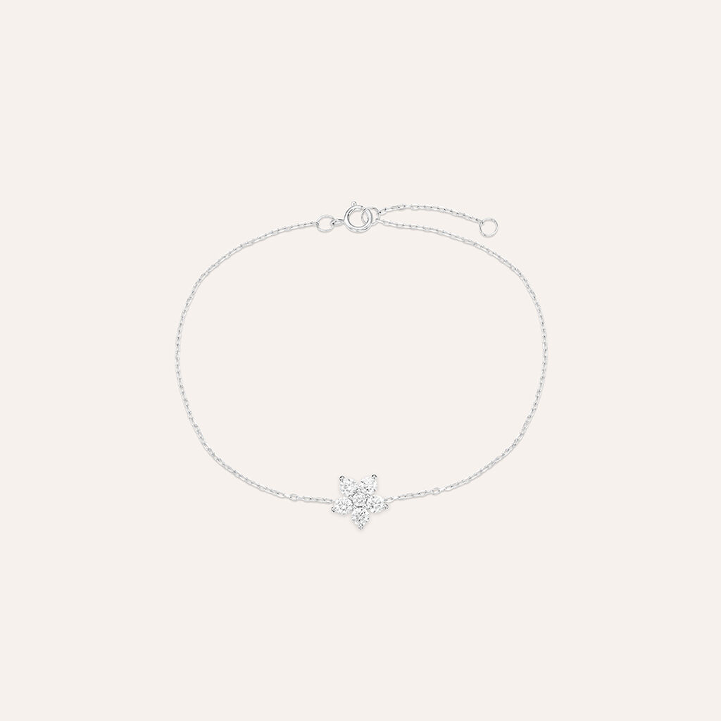 Bracciale Claire Oro Bianco Cubic Zirconia - Bracciali Amicizia Donna | Stroili