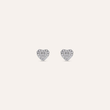 Orecchini Lobo Silver Baby Argento Rodiato Cubic Zirconia