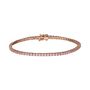 Bracciale Tennis Silver Rainbow Argento Rosa Cubic Zirconia