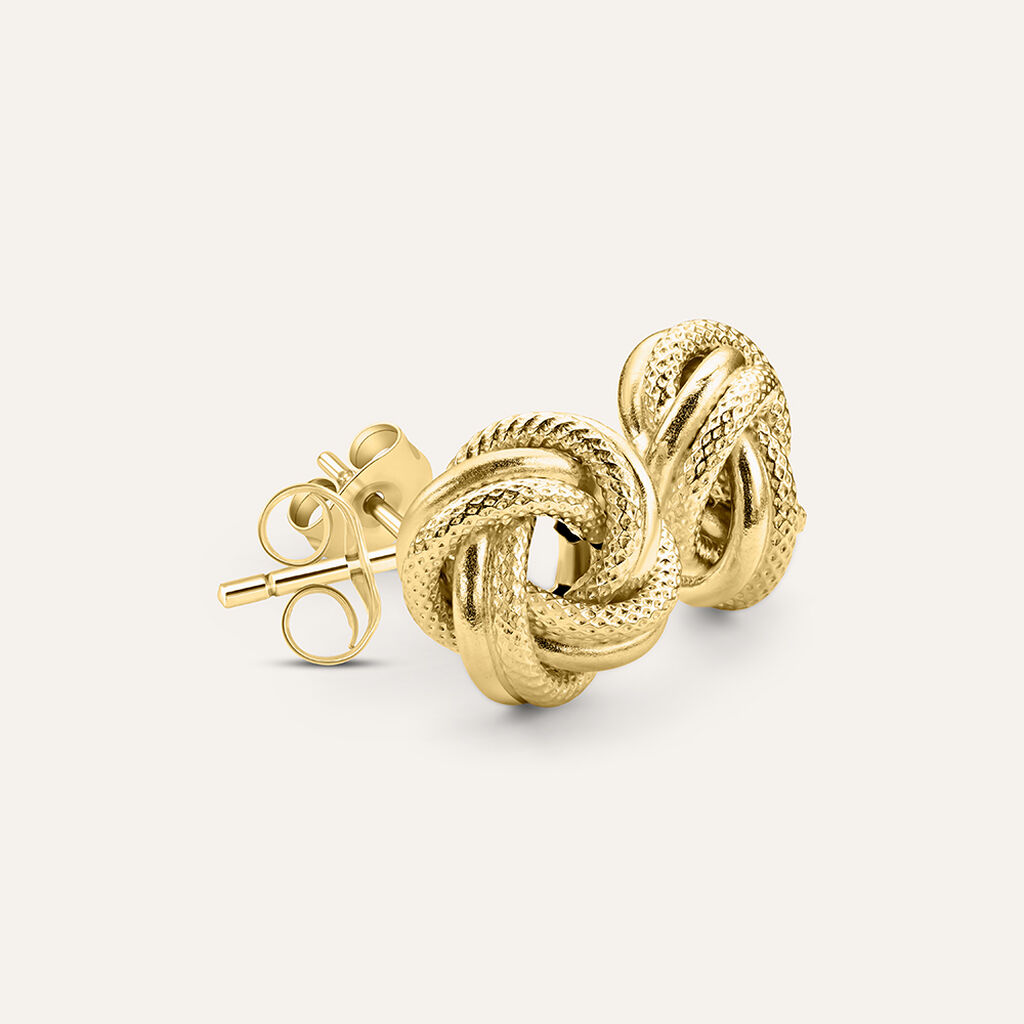 Orecchini Lobo Gold Essence Oro Giallo - Orecchini a Lobo Donna | Stroili