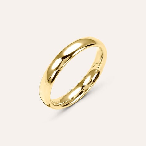 Fede Comoda Leggera 3.5 mm Oro Giallo - Anelli con Incisione Unisex | Stroili