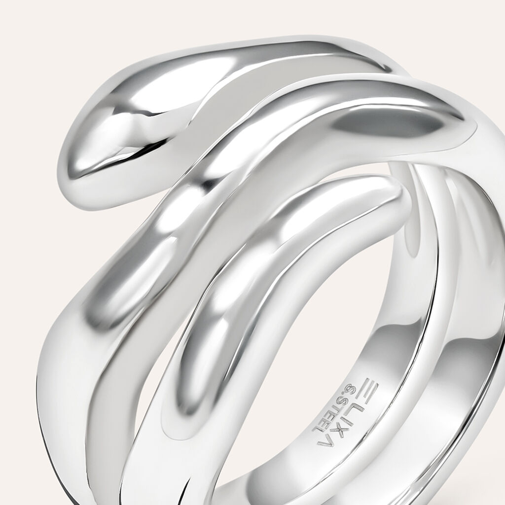 Anello Fascia Moonlight Acciaio