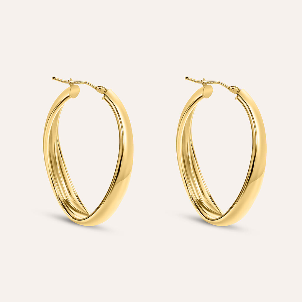 Orecchini A Cerchio Isabelle Oro Giallo