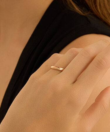 Fede Comoda 3 mm Oro Rosa
