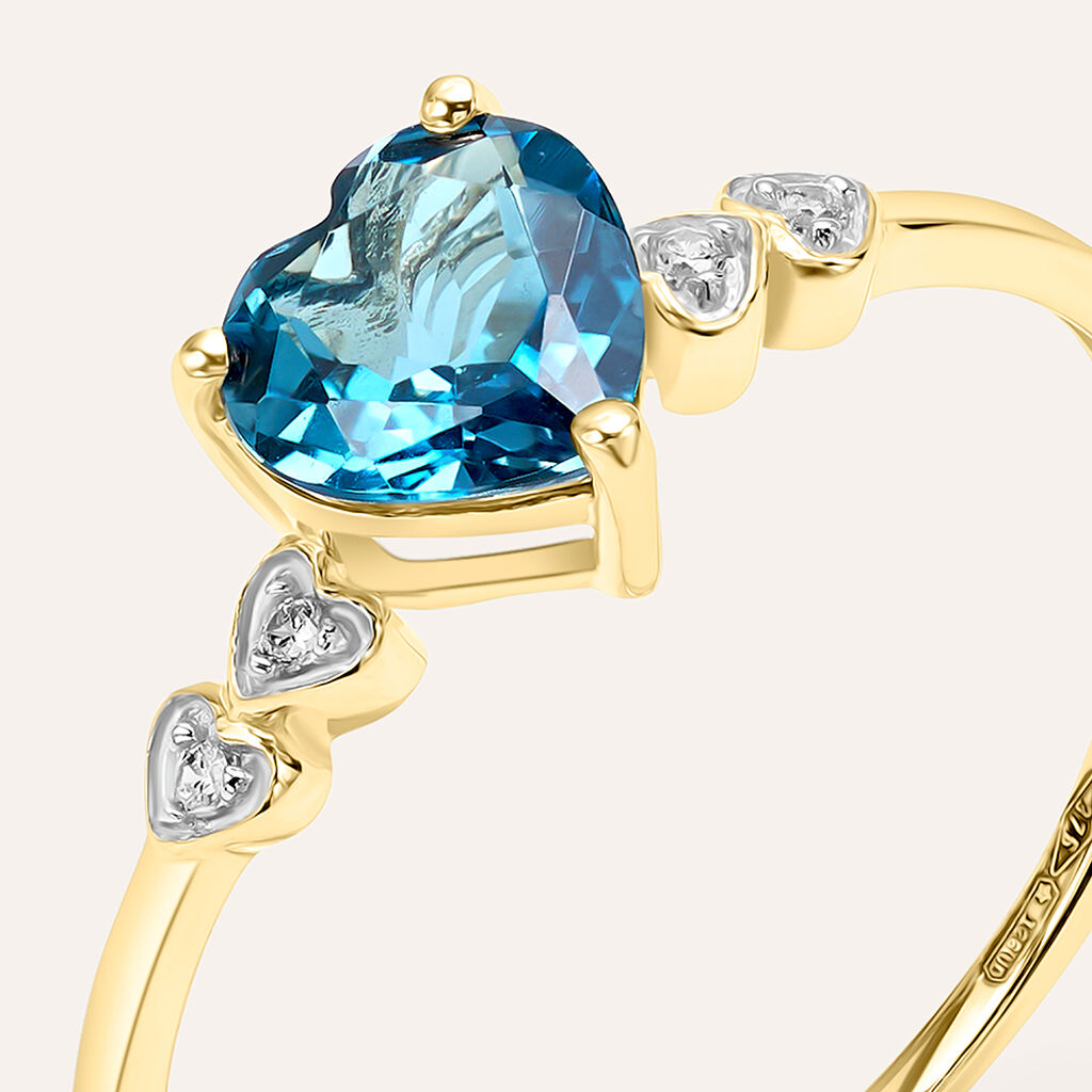 Anello Solitario Amélie Oro Giallo Topazio Cubic Zirconia - Anelli con Pietre Donna | Stroili