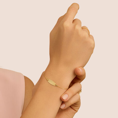 Bracciale Con Targhetta Holy Oro Giallo - Bracciali con Incisione Bambino | Stroili
