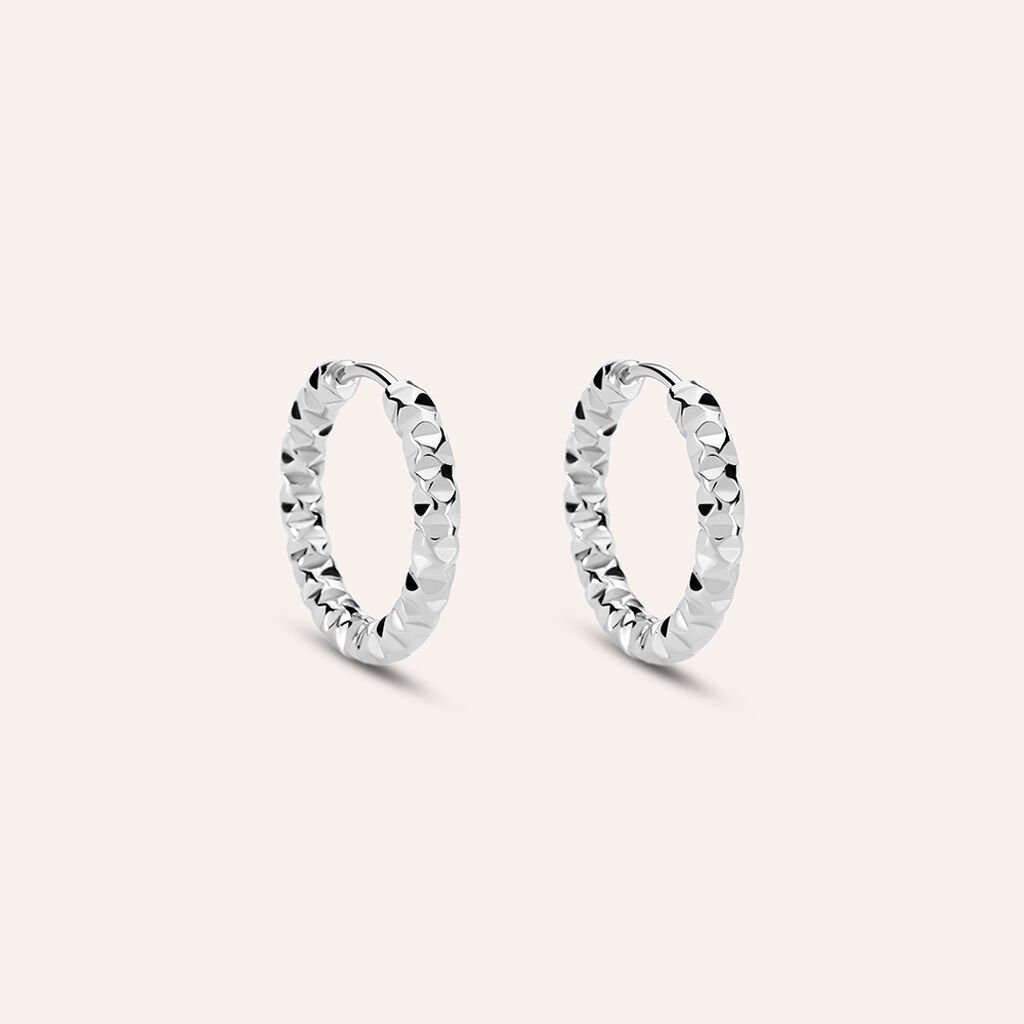 Orecchini A Cerchio Moonlight Acciaio