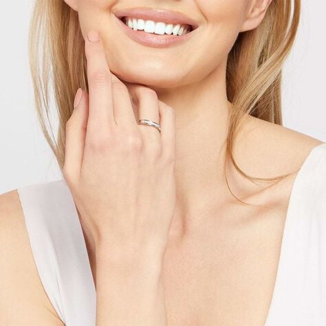 Anello Riviere Firmamenti Oro Bianco Diamante - Anelli Riviere Donna | Stroili