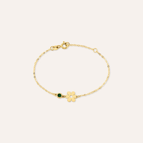 Bracciale Donna Oro 9K (375) Con Zirconia Cubica, Lunghezza 19 Cm, Collezione Carissima Gold