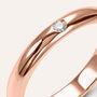 Fede Classica Leggera 3.2 mm Oro Rosa Diamante