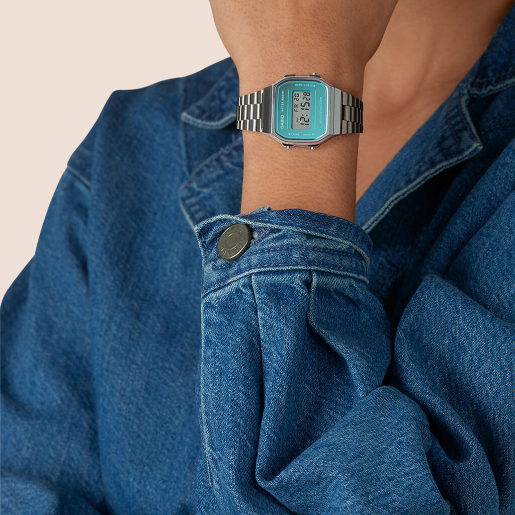 Orologio Al Quarzo Casio Vintage Collection A168wem-2ef