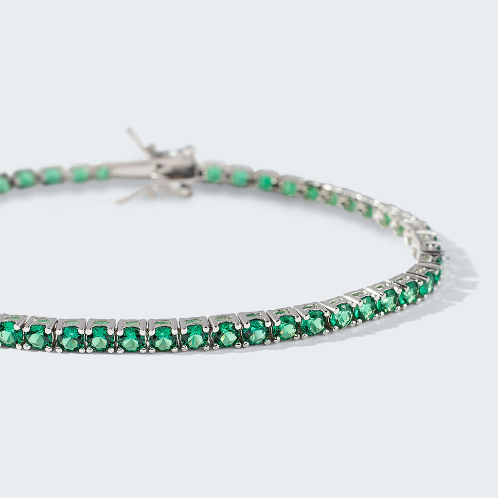 Bracciale Tennis Silver Rainbow Argento Rodiato Cubic Zirconia - Bracciali Tennis Donna | Stroili