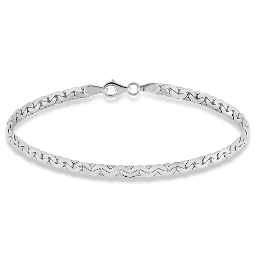 Bracciale Catena Colette Oro Bianco - Bracciali Donna | Stroili