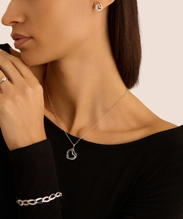 Bracciale Catena Silver Shine Argento Rodiato Cubic Zirconia