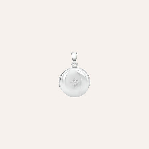 Pendente Portafoto Love Beats Argento Rodiato Cubic Zirconia - Ciondoli Donna | Stroili