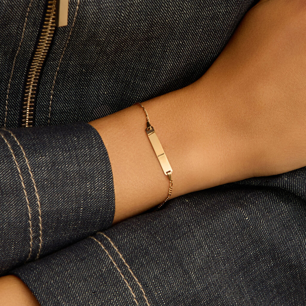 Bracciale Con Targhetta Religious Gold Oro Giallo