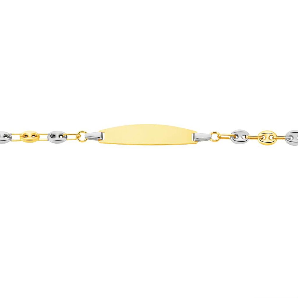 Bracciale Con Targhetta Holy Oro Bicolore - Bracciali con Incisione Bambino | Stroili