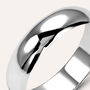 Fede Mantovana Leggera 5 mm Oro Bianco