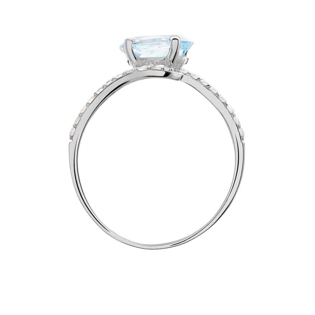 Anello Solitario Amélie Oro Bianco Topazio Cubic Zirconia - Anelli con Pietre Donna | Stroili