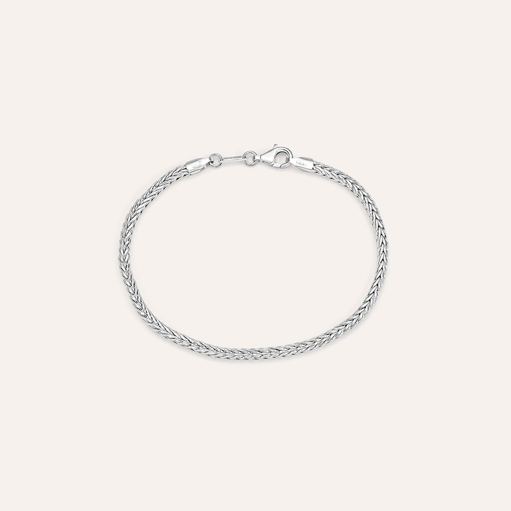 Bracciale Catena Gentleman Argento Rodiato