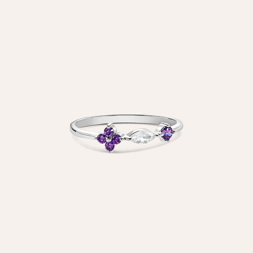 Anello Fantasia Silver Elegance Argento Rodiato Cubic Zirconia - Anelli con Pietre Donna | Stroili