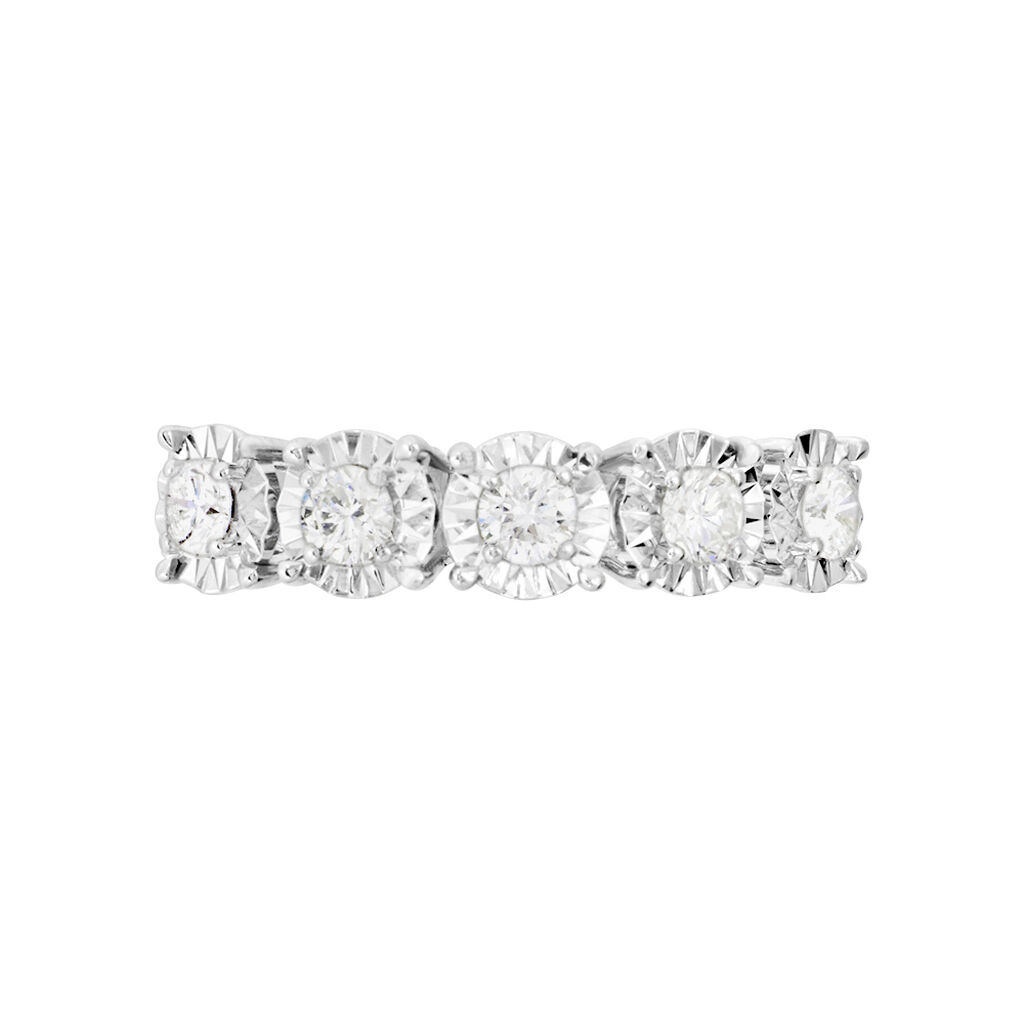 Anello Riviere Diamotion Oro Bianco Diamante - Anelli Riviere Donna | Stroili