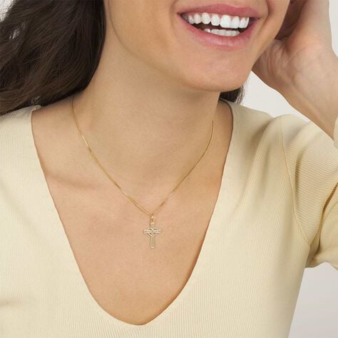Pendente Holy Oro Bicolore - Ciondoli con Incisione Donna | Stroili