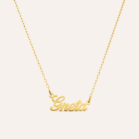 Collana Greta Gold Names Oro Giallo - Collane Unisex | Stroili