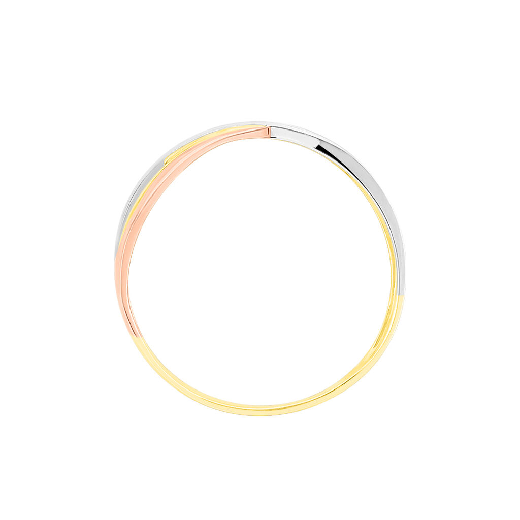 Anello Fascia Sophia Oro Tricolore Diamante - Anelli con Pietre Donna | Stroili