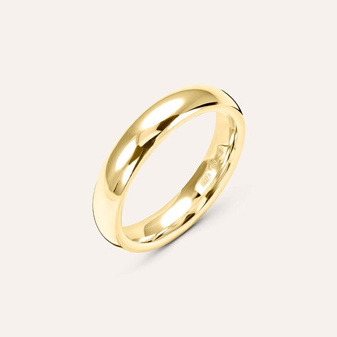 Fede Comoda 4 mm Oro Giallo - Anelli con Incisione Unisex | Stroili