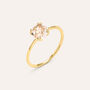 Anello Solitario Amélie Oro Giallo Quarzo