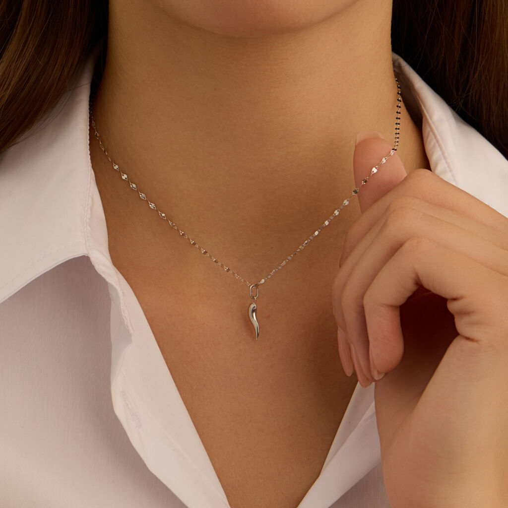 Pendente Poème Oro Bianco