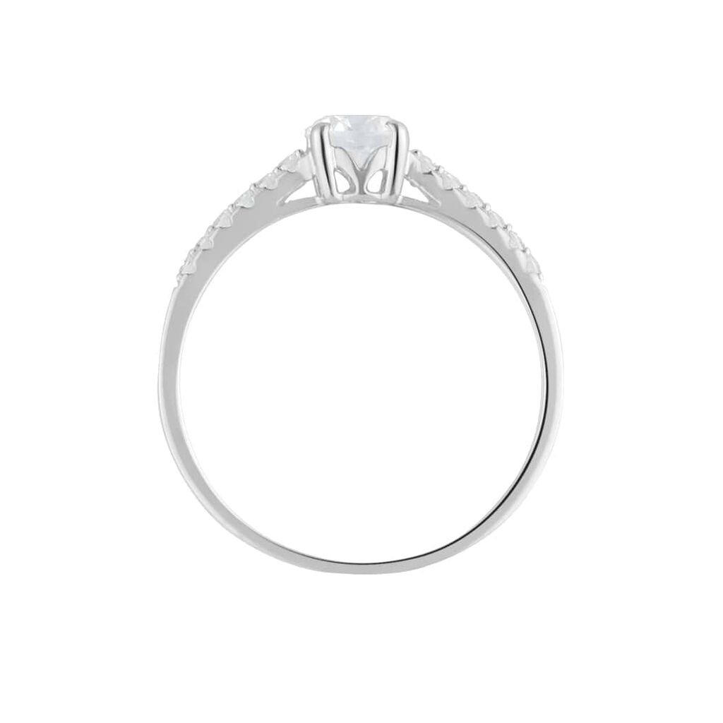 Anello Solitario Claire Oro Bianco Cubic Zirconia - Anelli con Pietre Donna | Stroili