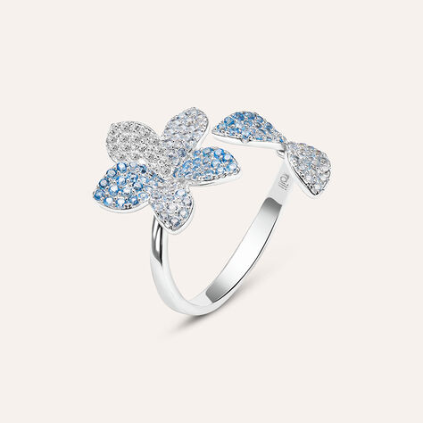 Anello Contrarie Silver Shine Argento Rodiato Cubic Zirconia - Anelli con Pietre Donna | Stroili