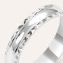 Fede Classica Diamantata 4 mm Oro Bianco